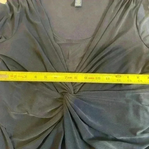 NWT! Chaps Dark Blue Dress with Cinched V Neck line (Size XL) - Picture 8 of 8